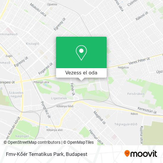 Fmv-Kőér Tematikus Park térkép