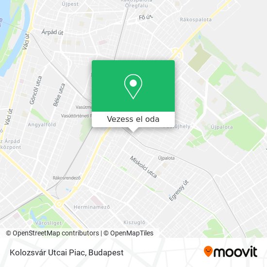 Kolozsvár Utcai Piac térkép
