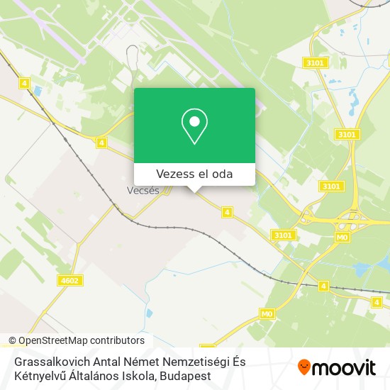Grassalkovich Antal Német Nemzetiségi És Kétnyelvű Általános Iskola térkép