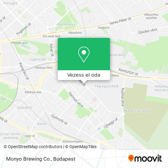 Monyo Brewing Co. térkép