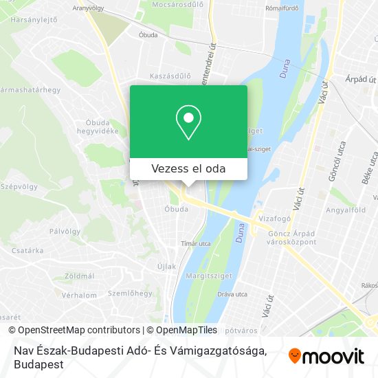 Nav Észak-Budapesti Adó- És Vámigazgatósága térkép