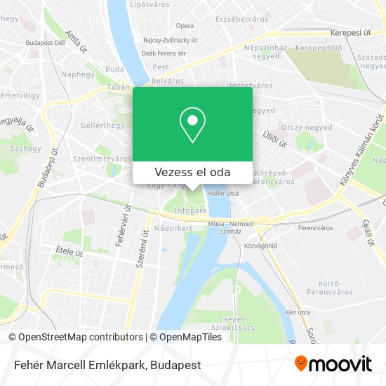 Fehér Marcell Emlékpark térkép