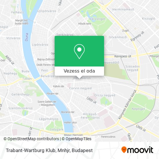 Trabant-Wartburg Klub, Mnhjr térkép