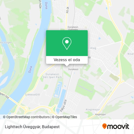 Lighttech Üveggyár térkép