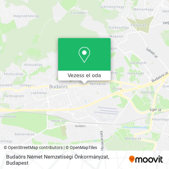 Budaörs Német Nemzetiségi Önkormányzat térkép