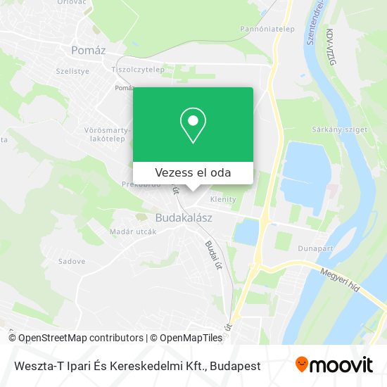 Weszta-T Ipari És Kereskedelmi Kft. térkép