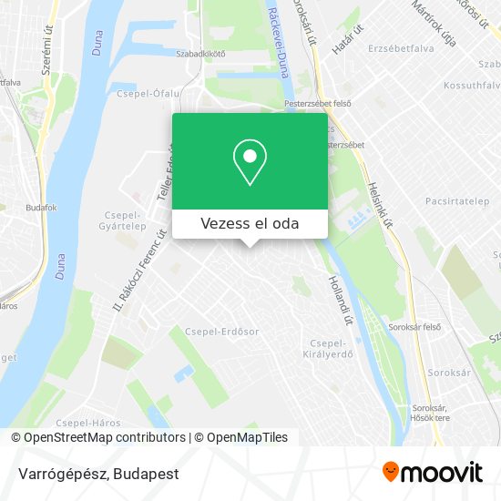 Varrógépész térkép
