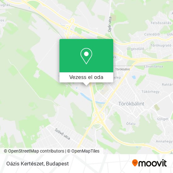 Oázis Kertészet térkép
