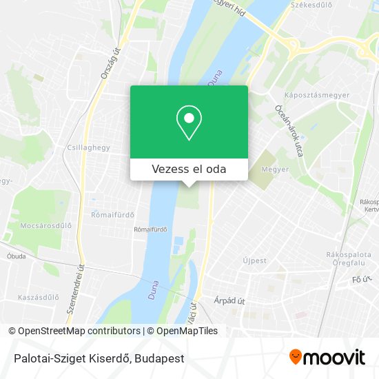 Palotai-Sziget Kiserdő térkép