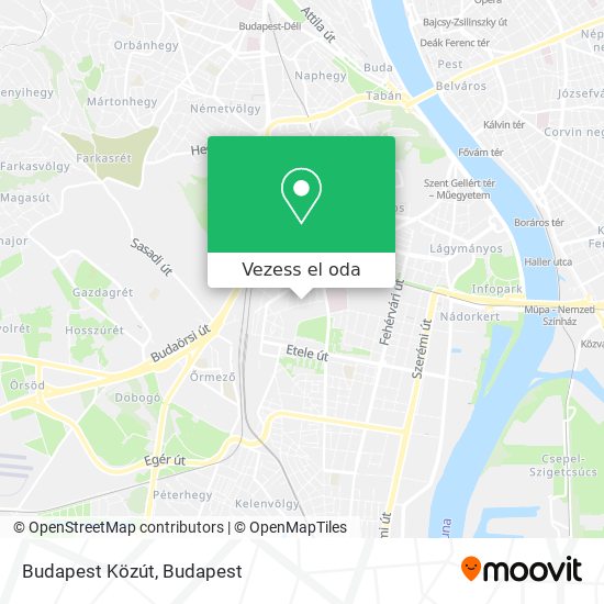 Budapest Közút térkép