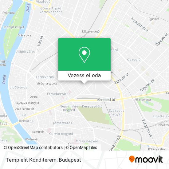 Templefit Konditerem térkép