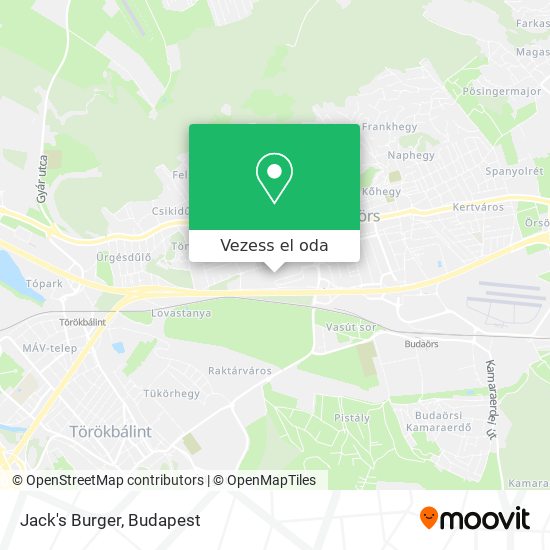 Jack's Burger térkép