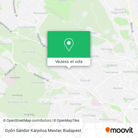 Győri Sándor Kárpitos Mester térkép