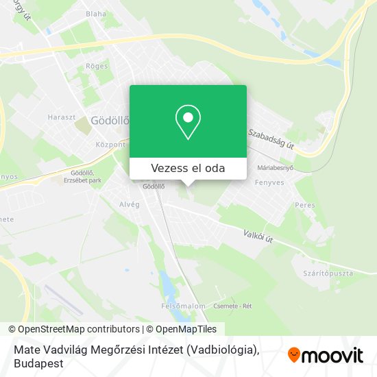 Mate Vadvilág Megőrzési Intézet (Vadbiológia) térkép