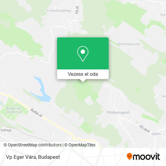 Vp Eger Vára térkép