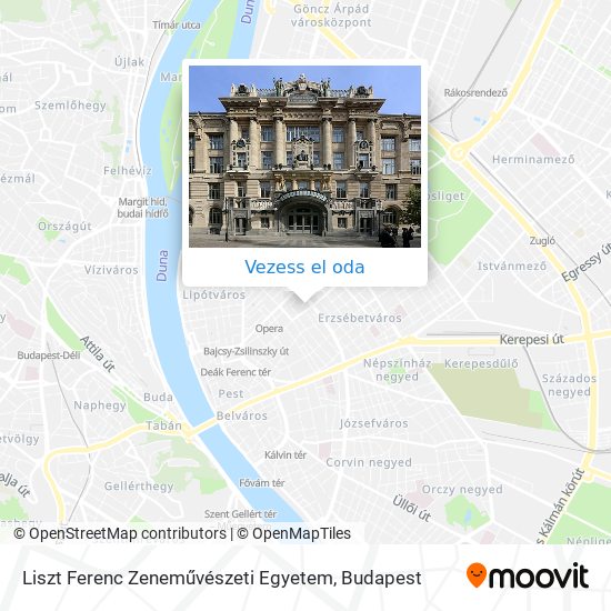 Liszt Ferenc Zeneművészeti Egyetem térkép