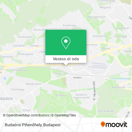 Budaörsi Pihenőhely térkép