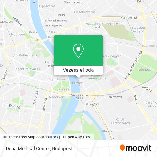 Duna Medical Center térkép