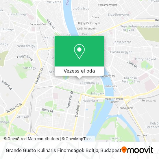 Grande Gusto Kulináris Finomságok Boltja térkép