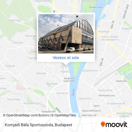 Komjádi Béla Sportuszoda térkép