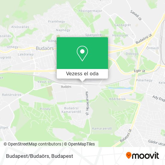Budapest/Budaörs térkép