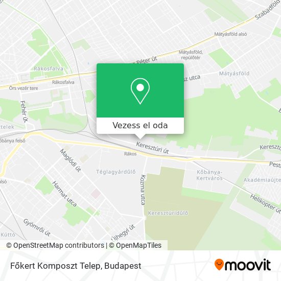 Főkert Komposzt Telep térkép