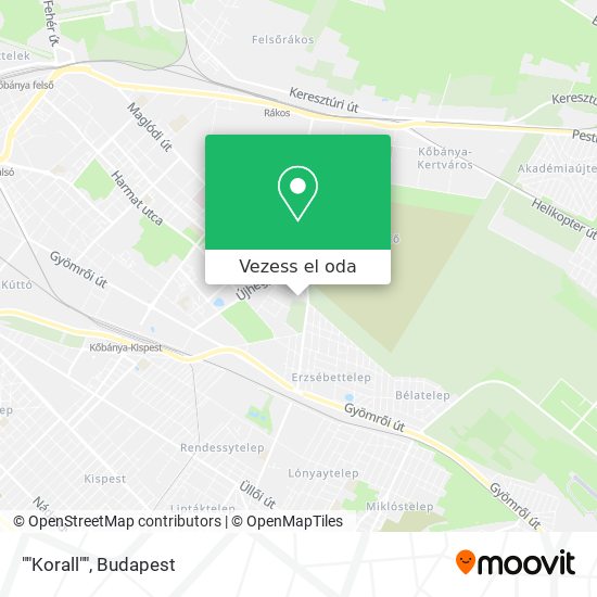 ""Korall"" térkép