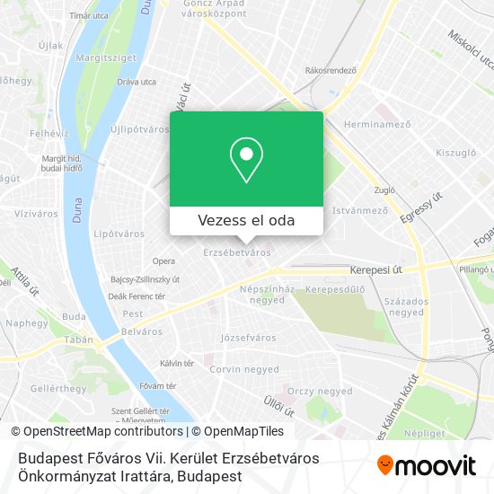 Budapest Főváros Vii. Kerület Erzsébetváros Önkormányzat Irattára térkép