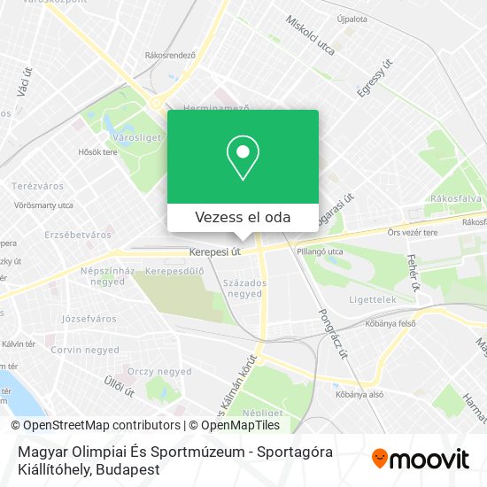 Magyar Olimpiai És Sportmúzeum - Sportagóra Kiállítóhely térkép