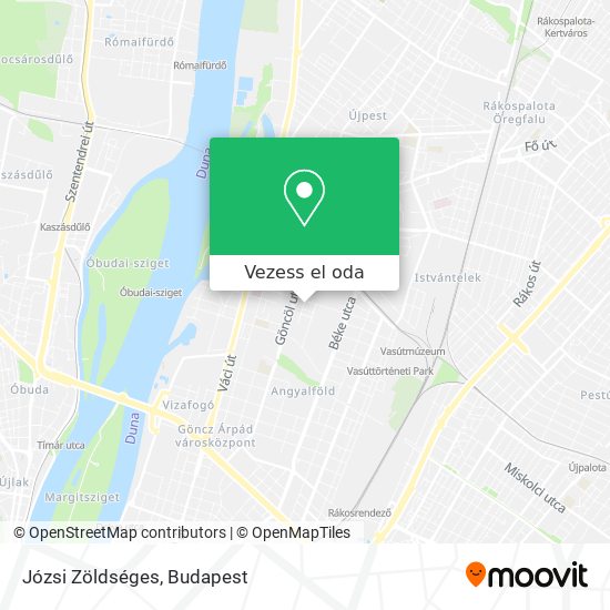 Józsi Zöldséges térkép