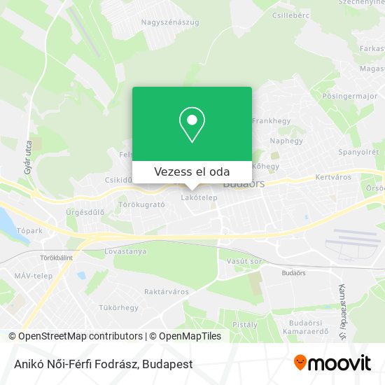 Anikó Női-Férfi Fodrász térkép