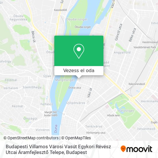 Budapesti Villamos Városi Vasút Egykori Révész Utcai Áramfejlesztő Telepe térkép