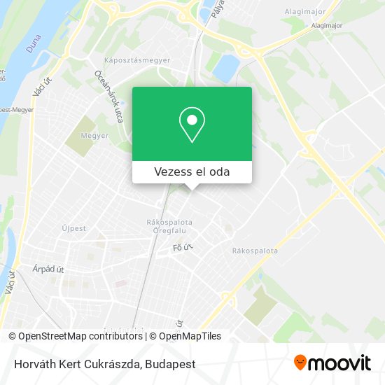 Horváth Kert Cukrászda térkép