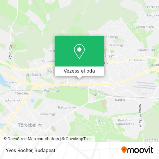 Yves Rocher térkép