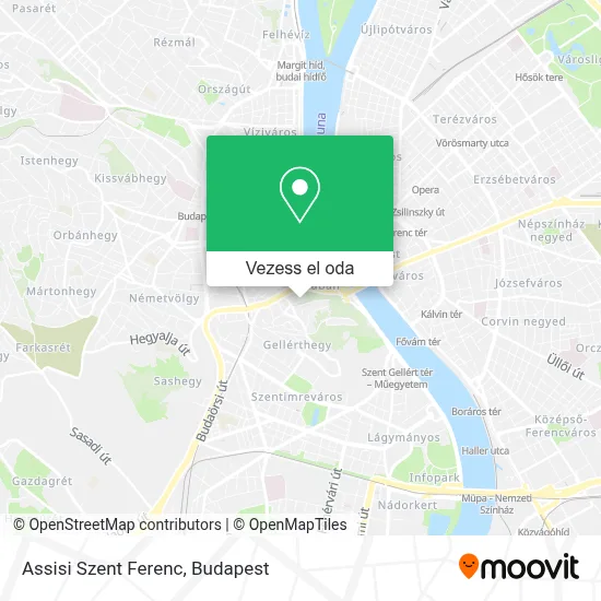 Assisi Szent Ferenc térkép