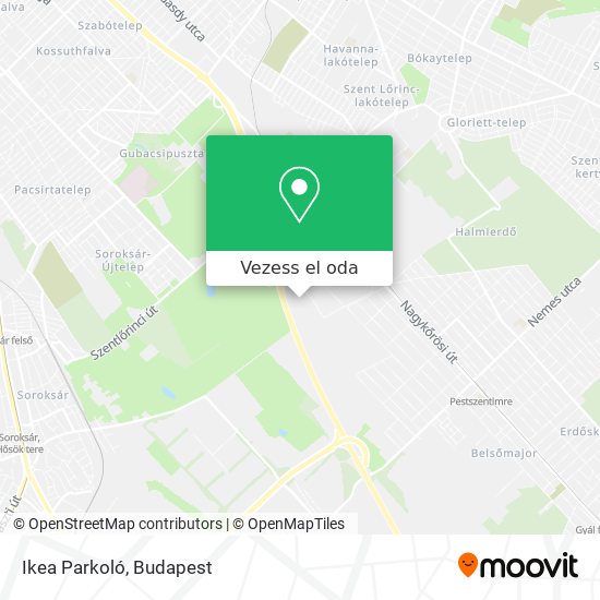 Ikea Parkoló térkép