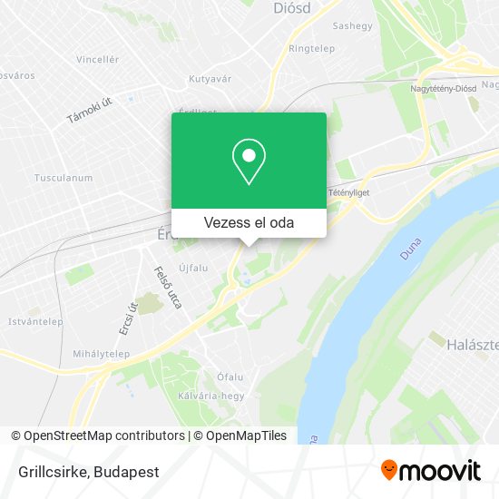 Grillcsirke térkép