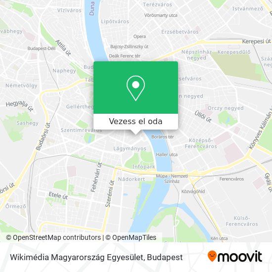 Wikimédia Magyarország Egyesület térkép