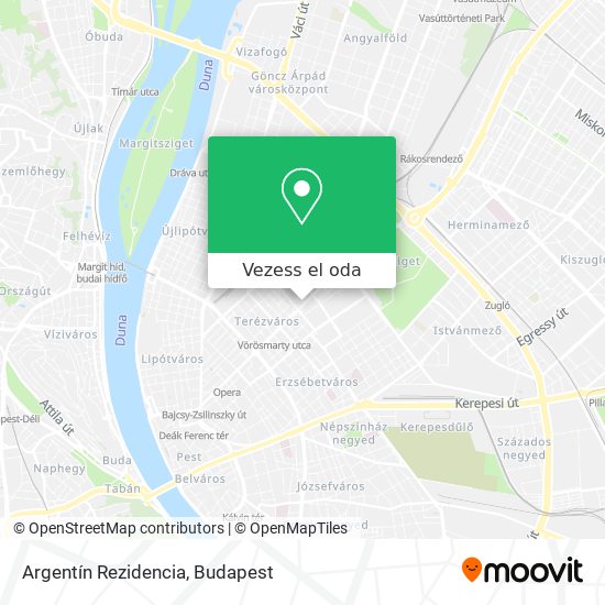Argentín Rezidencia térkép