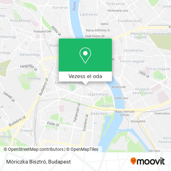 Móriczka Bisztró térkép