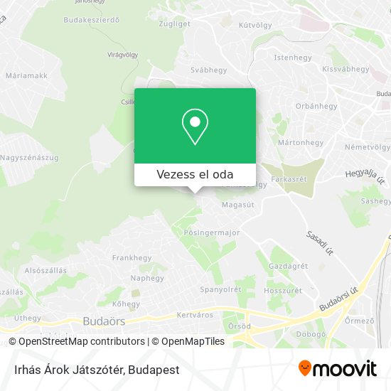 Irhás Árok Játszótér térkép