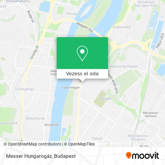 Messer Hungarogáz térkép