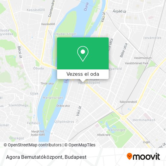 Agora Bemutatóközpont térkép