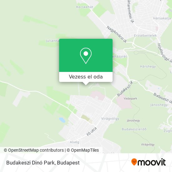 Budakeszi Dinó Park térkép