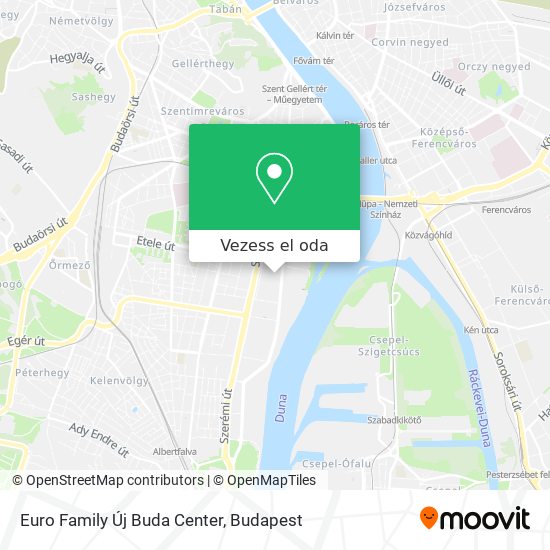 Euro Family Új Buda Center térkép