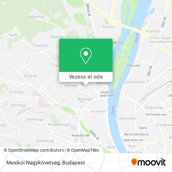 Mexikói Nagykövetség térkép