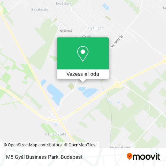 M5 Gyál Business Park térkép