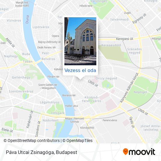 Páva Utcai Zsinagóga térkép