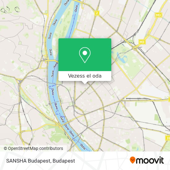 SANSHA Budapest térkép