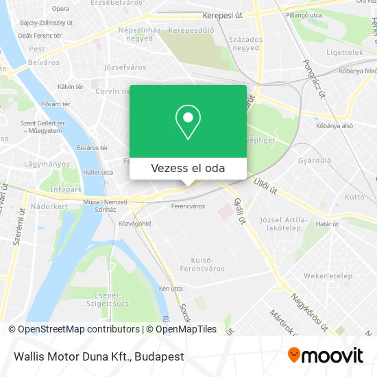 Wallis Motor Duna Kft. térkép